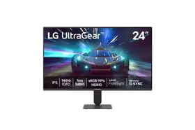 Monitor LG UltraGear 24G411A-B, 144Hz (O/C), Tela IPS FHD 24", 1ms (MBR), NVIDIA G-SYNC, AMD FreeSync, HDR10, sRGB 99%