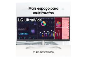 Monitor LG UltraWide 29WQ600B-W Tela IPS de 29", 21:9, USB-C, 7Wx2 MaxxAudio, 1ms (MBR), 100Hz, AMD FreeSync, sRGB 99%, HDR10