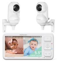 Monitor para Bebés Momcozy BM03 5.5" 1080P 2 Cámaras 5000mAh