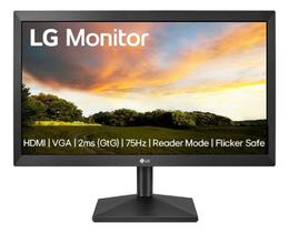 Monitor PC LG 19.5 20MK400HB LED HD HDMI VGA DSub 75Hz 2msGtG Ajuste de Inclinação Reader Mode