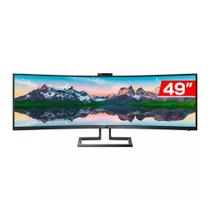 Monitor Philips 49" Superwide Curvo com Hello WEB CAM e USB-C - 499P9H/FG