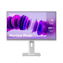 Monitor Pivot 23,8" Slim Get LED Full HD 7ms 120Hz Branco