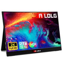 Monitor portátil ALOLG FHD 1080P de 13,5 polegadas com USB-C e HDMI