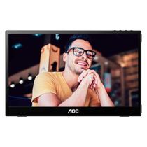 Monitor Portátil AOC 16T3E 15.6" Full HD 60Hz USB-C - Preto Monitor Portátil AOC 16T3E 15.6" Full HD 60Hz USB-C - Preto