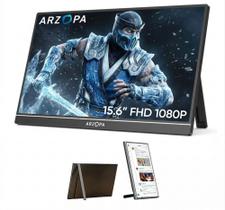 Monitor Portátil Arzopa 15,6” A1 IPS Full HD 1080p Ultrafino USB-C HDMI Tela Estendida