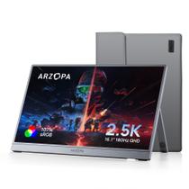 Monitor portátil ARZOPA 16,1" 2.5K QHD 180Hz HDR Monitor portátil ARZOPA 16,1" 2.5K QHD 180Hz HDR