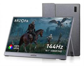 Monitor Portátil Arzopa Z1FC Gray 16.1" 144Hz HDR USB-C HDMI Com Capa