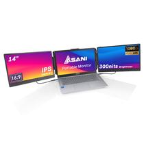 Monitor portátil Asani 14 Full HD com tela tripla para laptops Monitor portátil Asani 14 Full HD com tela tripla para laptops