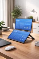 Monitor Portátil Dual Screen 14 Full HD 1920x1200 100 sRGB Rotação 360 Para Notebook USB C