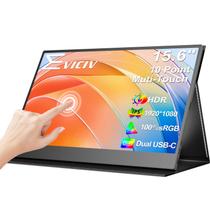Monitor portátil EVICIV 15,6" FHD 1080P IPS com tela sensível ao toque
