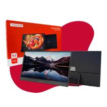 Monitor Portátil Full HD 15.6 Pol. Ultrafino IPS 1080p 60Hz Tela USB-C smartphone Notebook Videogame
