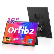 Monitor portátil Orfibz 16" 1200P FHD com alto-falantes e rotação Monitor portátil Orfibz 16" 1200P FHD com alto-falantes e rotação