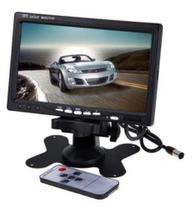 Monitor Portátil TFT LCD 7 Polegadas Preto com Duas Entradas AV e Alta Resolução