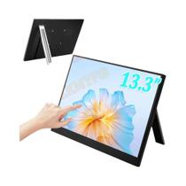 Monitor Portátil Touch De 13,3 Polegadas Com Painel IPS USB-C 1200P FHD 60Hz Para PC, Laptop, Xbox E