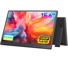 Monitor portátil UFYQL de 15,6 polegadas FHD 1080P ultrafino