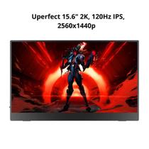 Monitor Portátil Uperfect 15.6" 2K, 120Hz IPS, 2560x1440p - USB-C e Mini HDMI