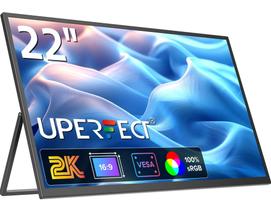 Monitor Portátil Uperfect Umax 22" Polegadas 2K para Notebook