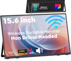 Monitor Portátil ZSCMALLS 15,6" 8000mAh Sem Fio 1080P