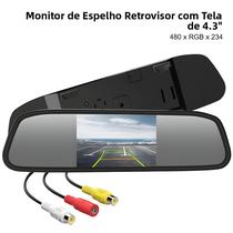 Monitor Retrovisor Colorido TFT LCD De 4.3 Polegadas Com Vídeo HD Para Estacionamento Automático - Monitor Retrovisor Colorido TFT LCD De 4.3 Polegadas Com Vídeo HD Para Estacionamento Automático -