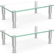 Monitor Riser Hemudu ajustável em altura para TV e laptop, pacote com 2