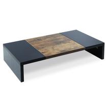 Monitor Riser TEAMIX Modern de 20 polegadas de madeira preto/marrom