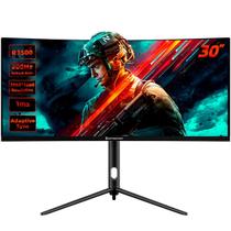 Monitor Safe Gamer 30" WFHD 200Hz 1MS, HDMI, DP, VA, Ultrawide, Curvo, Adaptive-sync - Preto - MU030 Monitor Safe Gamer 30" WFHD 200Hz 1MS, HDMI, DP, VA, Ultrawide, Curvo, Adaptive-sync - Preto - MU030