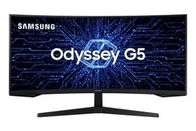 Monitor Samsung Gamer Curvo ODYSSEY 34" 165HZ 1MS WQHD Ultrawide HDMI DP Freesync Premium Preto