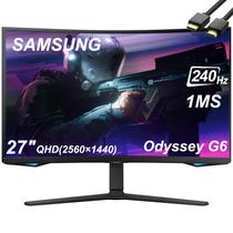 Monitor SAMSUNG Odyssey G6 Series de 27 polegadas 1000R QHD 240 Hz