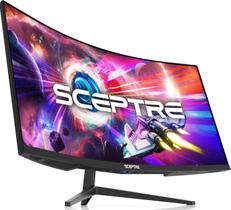 Monitor Sceptre Curvo Ultrawide WQHD de 34 polegadas 3440 x 1440 165 Hz