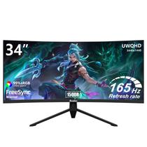 Monitor Sealan Curved Gaming de 34 polegadas 165 Hz UWQHD 3440x1440