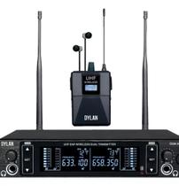 Monitor Sem Fio In Ear Dylan Dsm-301 Receptor Uhf 100 Canais Cor Preto - Individual