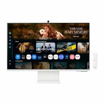 Monitor Smart Samsung M8, 32" 4K, Plataforma Tizen, USB-C (65W), Alexa, Bluetooth, Ajuste de Altura, Branco - LS32FM801ULXZD