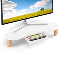 Monitor Stand Riser AFOOYO Madeira em forma de nuvem com gaveta
