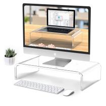 Monitor Stand Riser Beimu Acrylic Clear para mesa de 38 polegadas Monitor Stand Riser Beimu Acrylic Clear para mesa de 38 polegadas