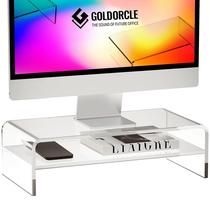 Monitor Stand Riser GoldOrcle Acrylic Clear (Big) 12 cm