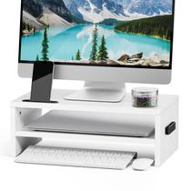 Monitor Stand Riser Marbrasse 2 camadas para laptop e impressora Monitor Stand Riser Marbrasse 2 camadas para laptop e impressora