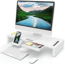 Monitor Stand Riser OiMaster dobrável ajustável com gaveta