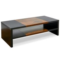 Monitor Stand Riser TEAMIX 2 Tiers Desktop de 20 polegadas preto+marrom