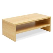 Monitor Stand Riser TEAMIX 2 Tiers Desktop Maple de 20 polegadas