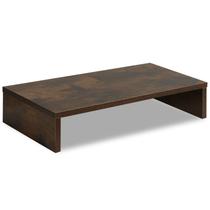 Monitor Stand Riser TEAMIX de 20 polegadas de madeira com armazenamento marrom