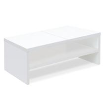 Monitor Stand Riser TEAMIX Wooden 2 camadas branco para mesa