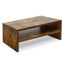 Monitor Stand Riser TEAMIX Wooden de 2 camadas para mesa com armazenamento