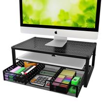 Monitor, suporte, elevador e organizador de mesa Simple Trending Black