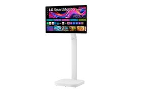 Monitor Touch LG Swing 32U889SA-W IPS Streaming webOS 4K UHD 32" USB-C base móvel com rodas