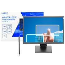 Monitor Touchscreen 19" LED Full HD 75Hz 5ms Entrada VGA HD e USB Plug and Play Acompanha Caneta