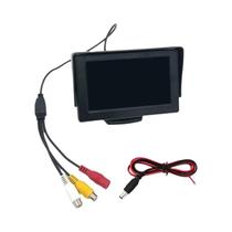 Monitor Universal Para Carro De 4.3 Polegadas, Imagem De Reversão Em Alta Definição, Fácil De