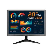 Monitor Valianty VT20X, 20 Polegadas, VGA, HDMI, 30W, 75Hz, Preto