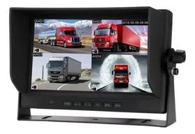Monitor Veicular 9 Polegadas Ahd Para 4 Cameras C/ Gravação