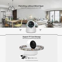 Monitores de bebê câmera de segurança wi-fi aplicativo sem fio controlado monitor de bebê de 360 compatível com controle remoto inteligente