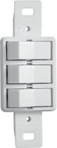 Monobloco 2 interruptores simples + 1 paralelo 10A 250V~ cor branco